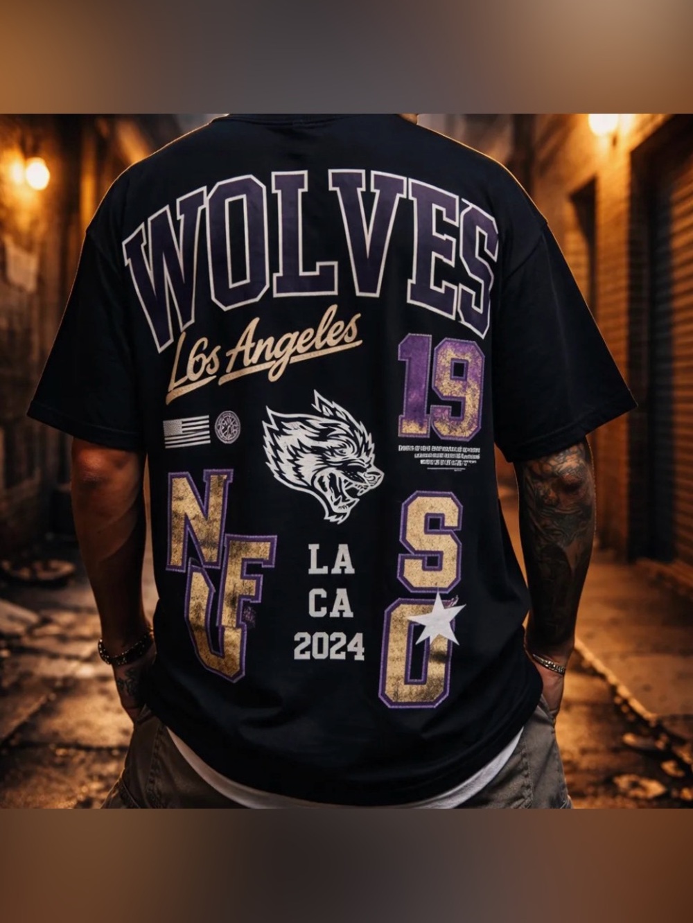 Darc Sport City of Angels Premium Tee - NWT - Medium 💜🖤🤍 877 out of 2000